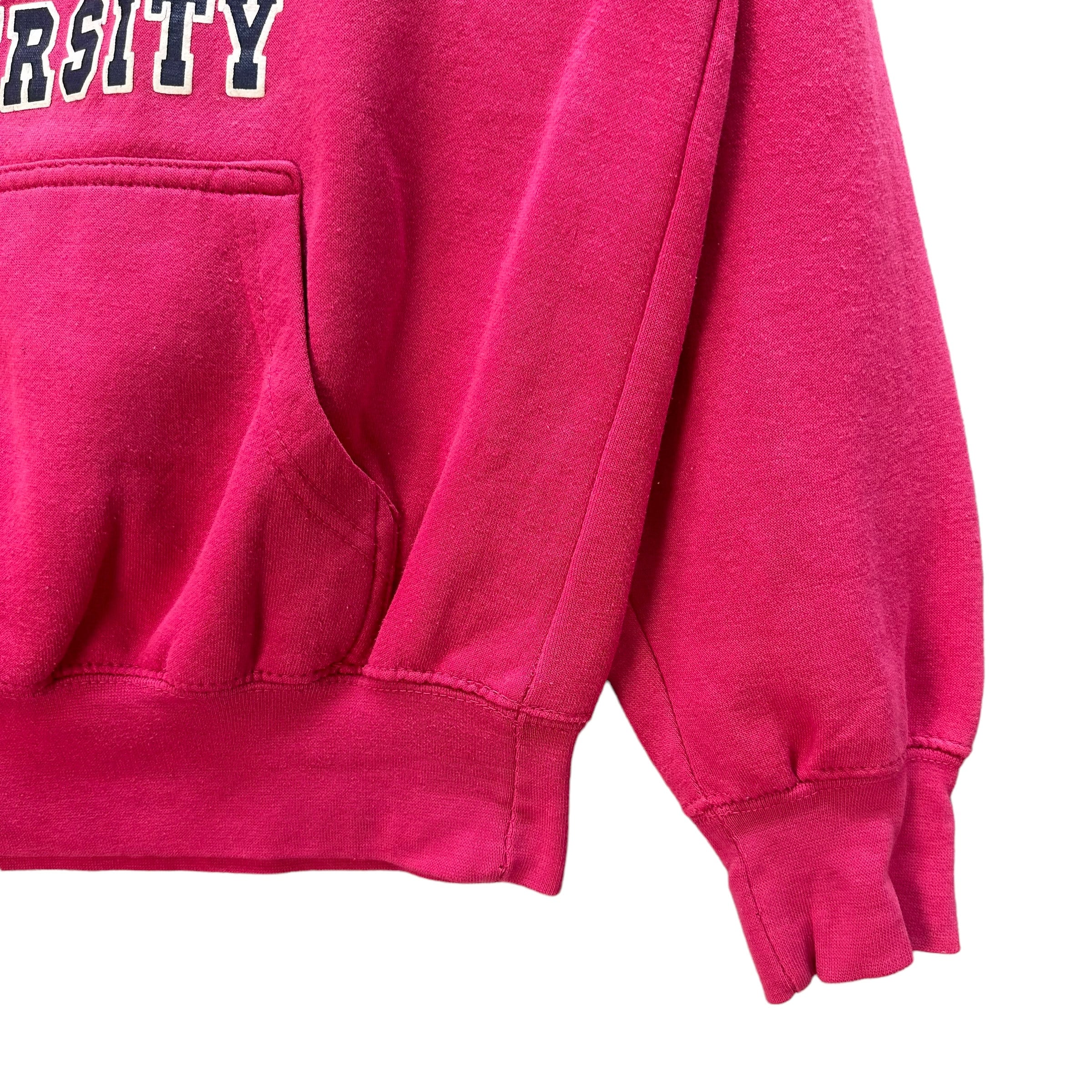 トップス 90s OLD UNIQLO Pullover Hoodie pink fade Vintage 90's OXFORD UNIVERSITY Big Logo Pullover Pink