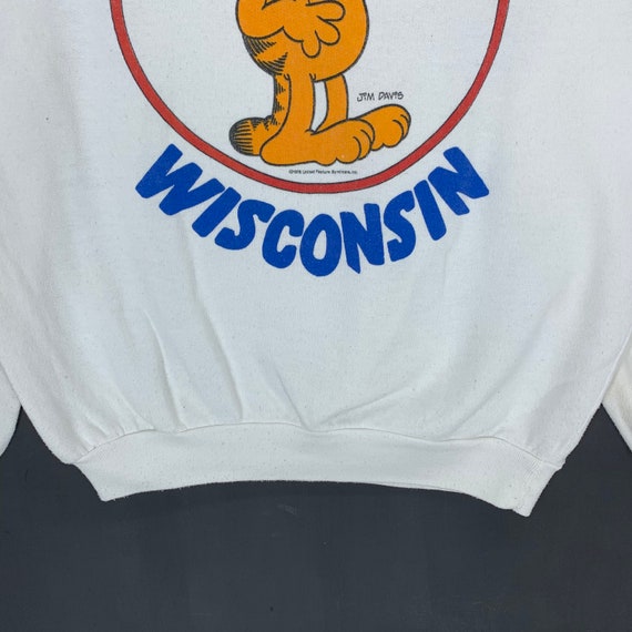 Very Rare Vintage 1978 Garfield Big Logo Crew Nec… - image 4