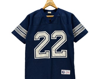 Mitchell & Ness Emmitt Smith #22 Dallas Cowboys 1996 Authentic Throwback NFL Maillot Bleu marine, bleu marine, XL