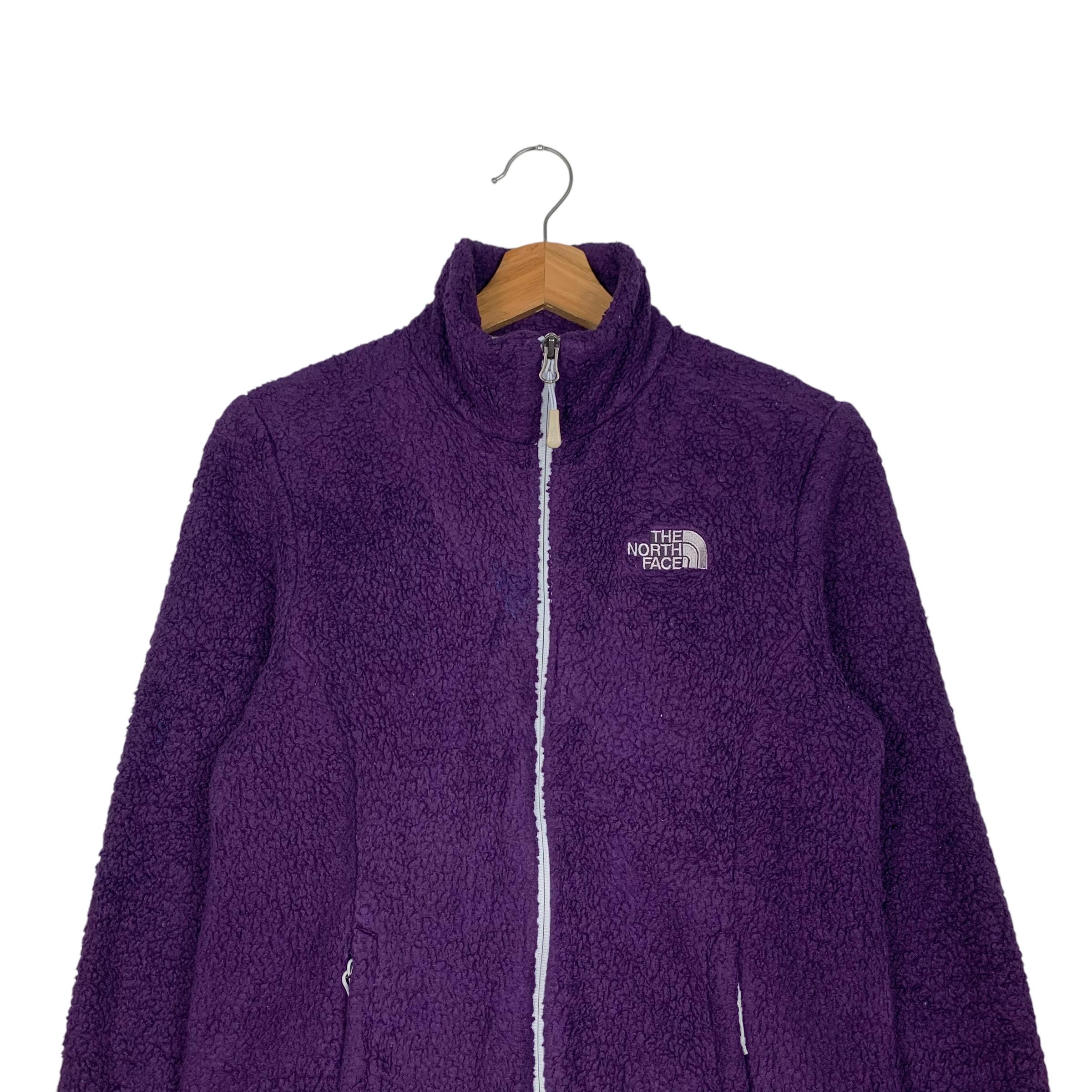 ジャケット Nodress Purple Logo-Embroidery Polar Fleece Jacket Vintage THE NORTH FACE Embroidery Small Logo Purple Fleece