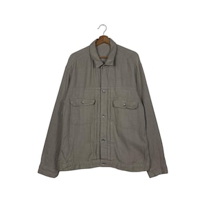 ADAM ET ROPE Linen Cotton Casual Light Jacket Men&#39;s Size L Japanese Brand Casual Outfits #1821-C22