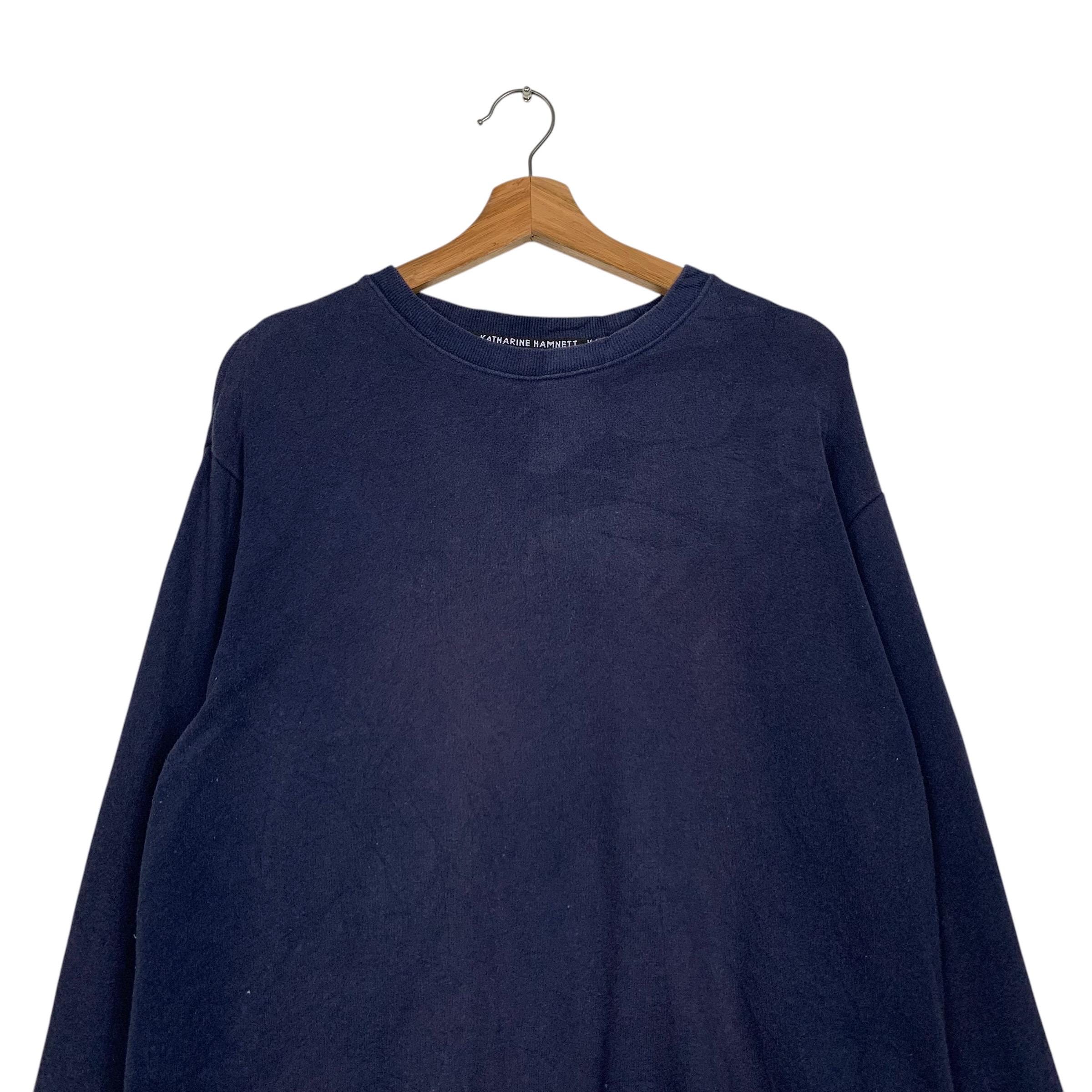 KATHARINE HAMNETT Saving the Planet Crewneck Sweatshirt Size XL 