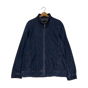 Vintage Japanese Brand Mossimo Blue Jean Jacket Denim Jacket Size XL Casual Jacket Japan Designer Jacket Worker Jacket #0887-C40