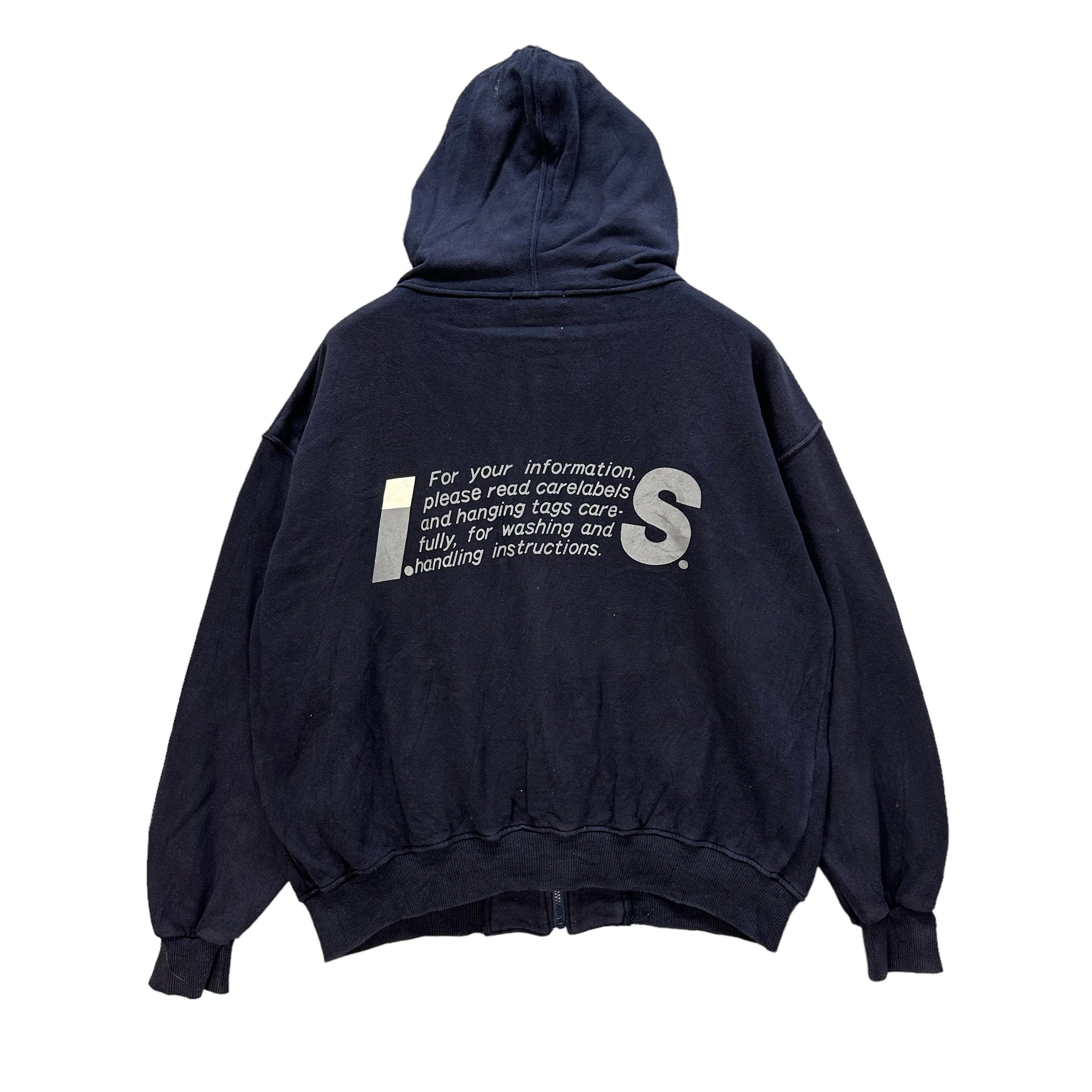 Vintage 80's ISSEY MIYAKE IS Iconic Care Label Big Logo on Vintage 80's ISSEY MIYAKE IS Iconic Care Label Big Logo on