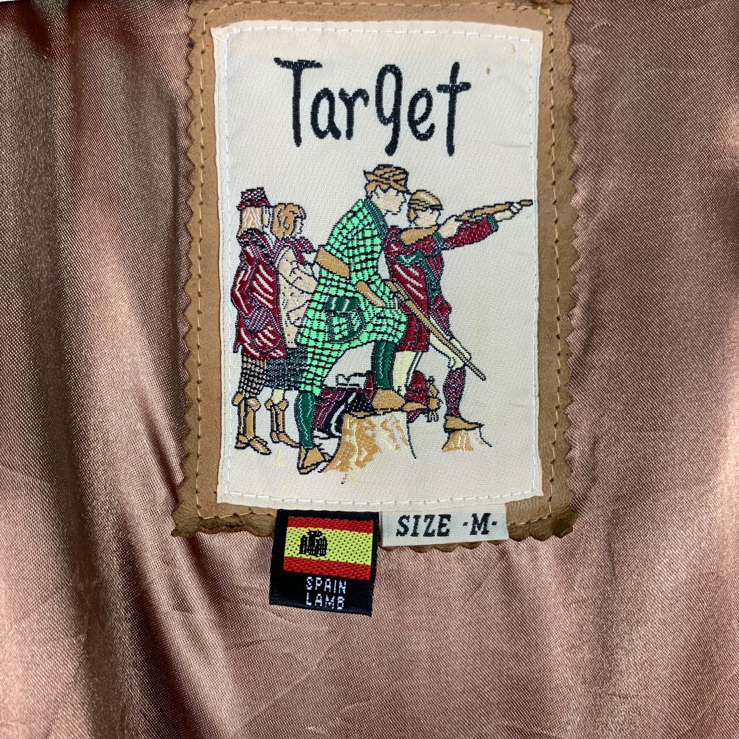 ヴィンテージ TARGET スペイン製 ラムレザージャケット サイズL 4 