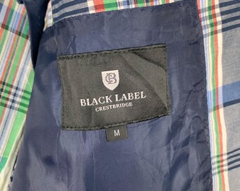 Vintage BLACK LABEL Crestbridge Checked Suit Jacket Size M
