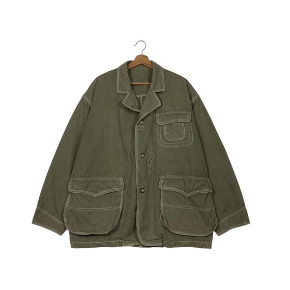 Vintage 90's COUNTYNAP Three Pocket Green Worker Chore Jacket Size
