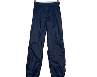 Vintage ADIDAS West G Descente Drawstrings Nylon Pant Size 0 Track Pant Joggers Pant Windbreaker Pant Rare #0053-C4