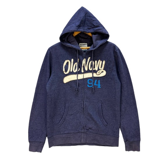 Old Navy Spellout Big Logo Zipper Hoodies Sweatshirt Size M #9145