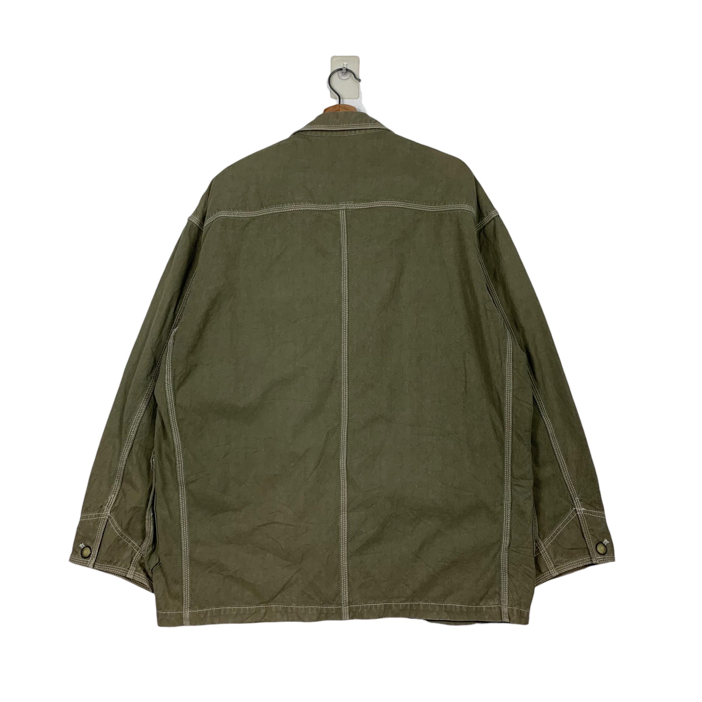 Vintage 90's COUNTYNAP Three Pocket Green Worker Chore Jacket Size