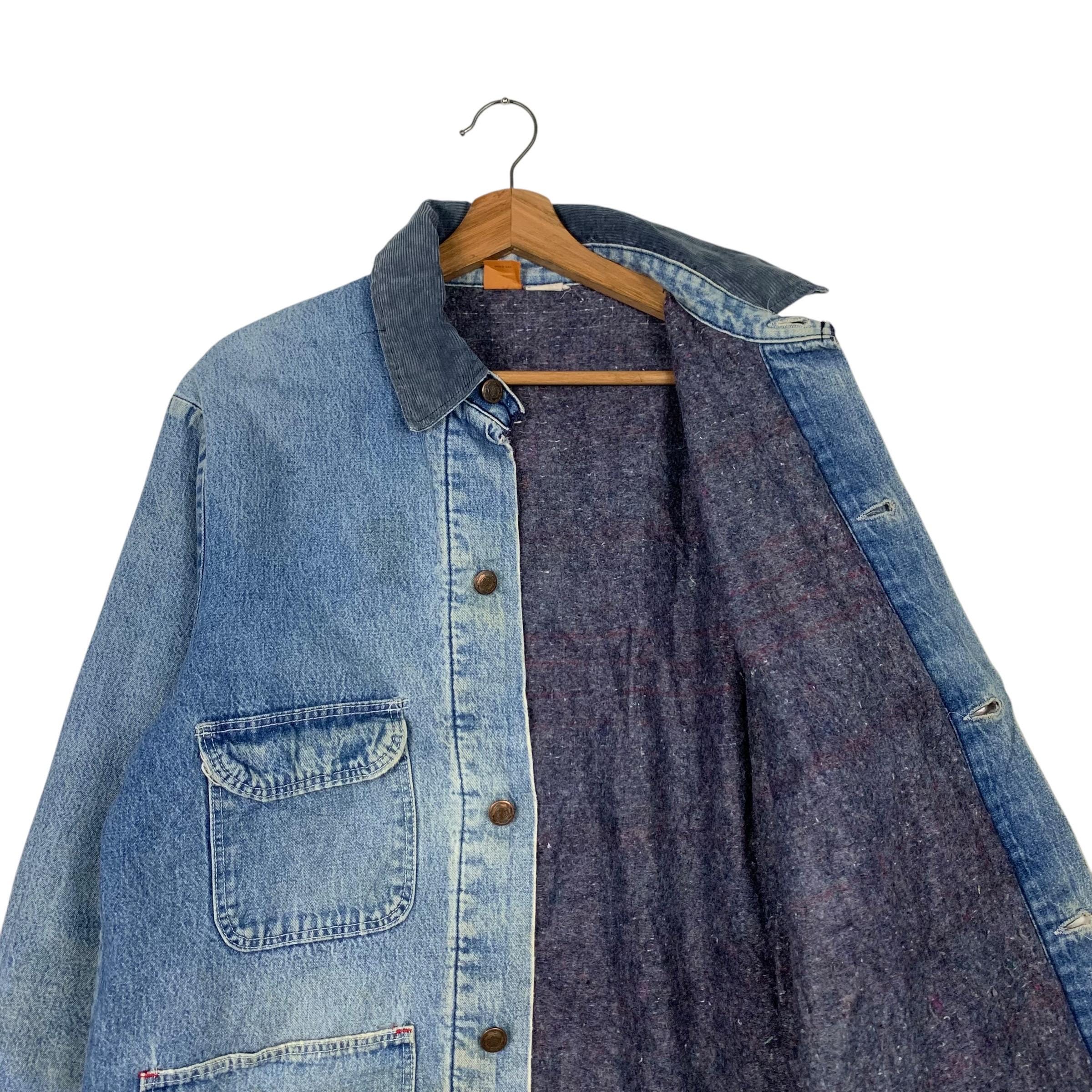 Vintage 80's BIG BEN by Wrangler Made in Usa Blanket Lined Denim