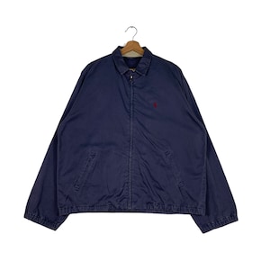 POLO RalphLauren★EURVintage・ハリントンNavy/ L Vintage Polo by Ralph Lauren Navy Harrington Jacket | eBay