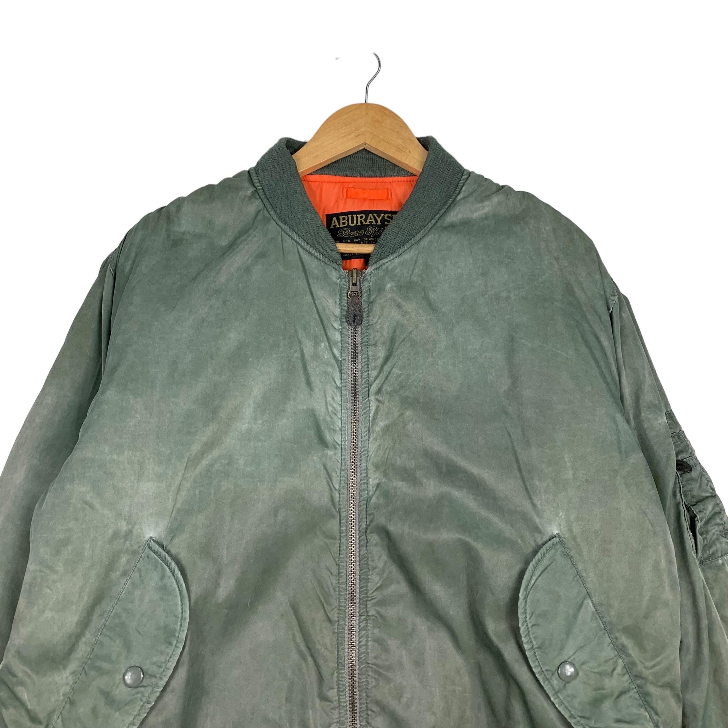 ジャケット・アウター 80's~ old MA-1 type ZIP blouson green 36 Vintage 80s Alpha Industries MA-1 Bomber Jacket Full Zip