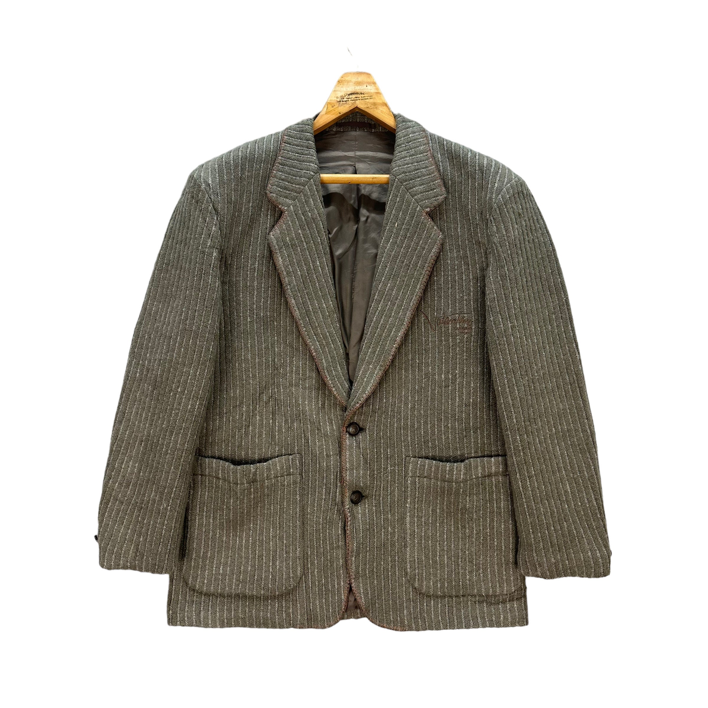 ジャケット VALENTINO Blazer Valentino Garavani Ethnic Embroidery Vintage VALENTINO GARAVANI Embroidery Logo Striped Casual