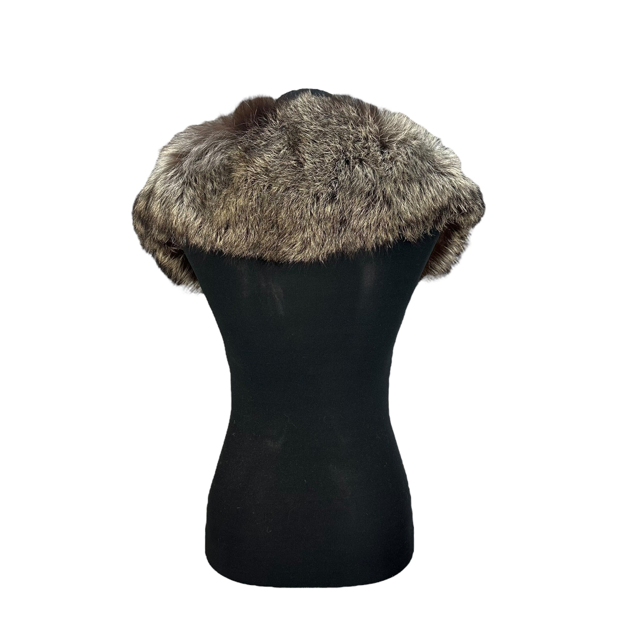 Vintage SAGA FOX Fur Trim Besatz Garniture Shawl Muffler