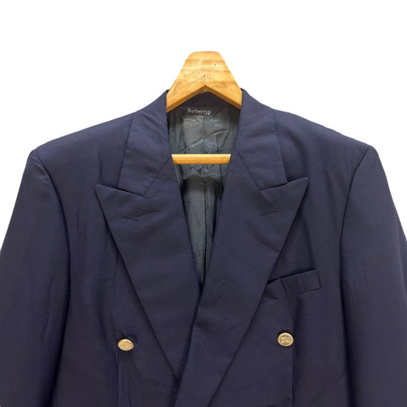 ジャケット・アウター 90s Burberrys Double tailored jacket Burberrys Vintage Double Tailored Jacket 98-88-175 AB6 Navy