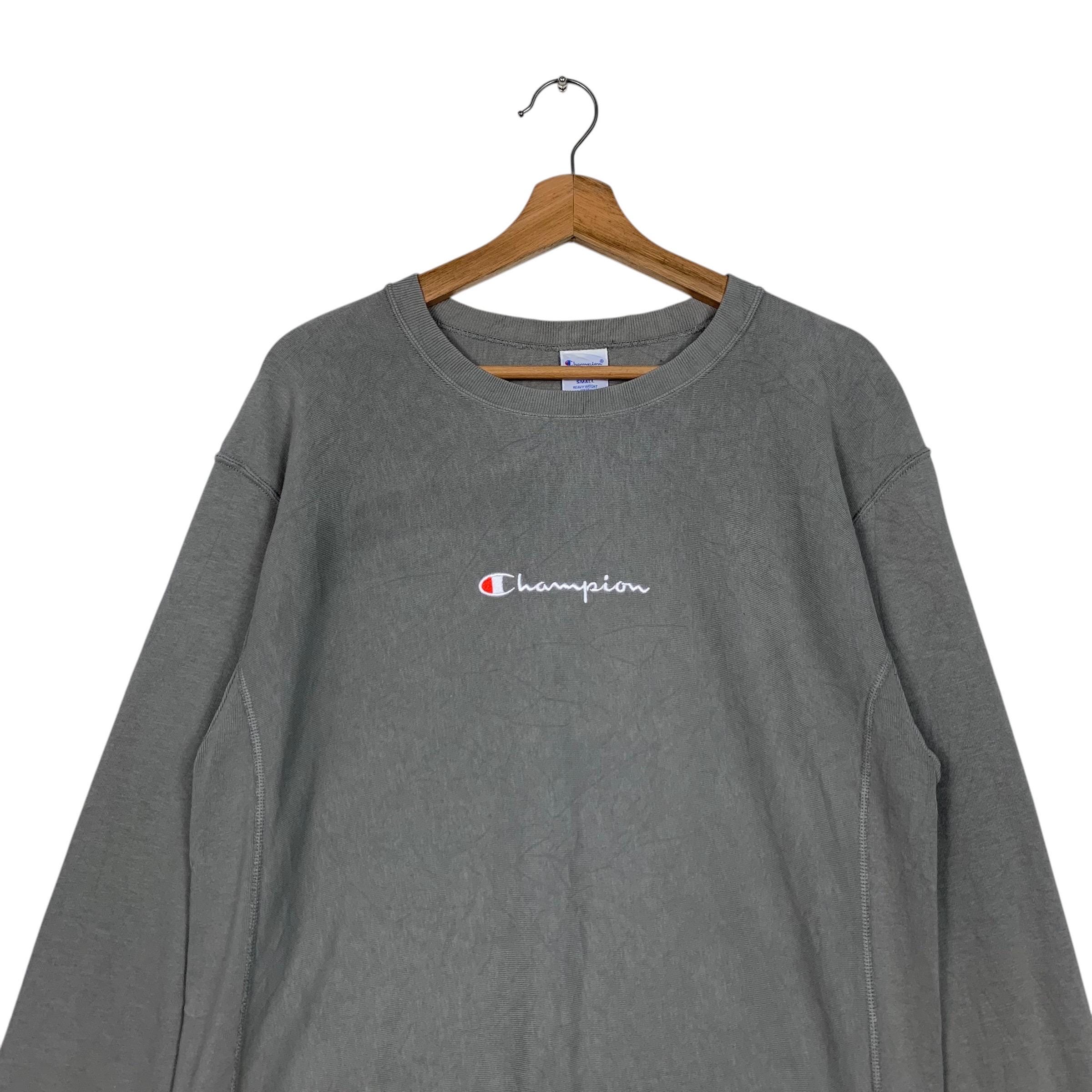 Vintage 90's CHAMPION Reverse Weave T Shirt Embroidery Center Logo