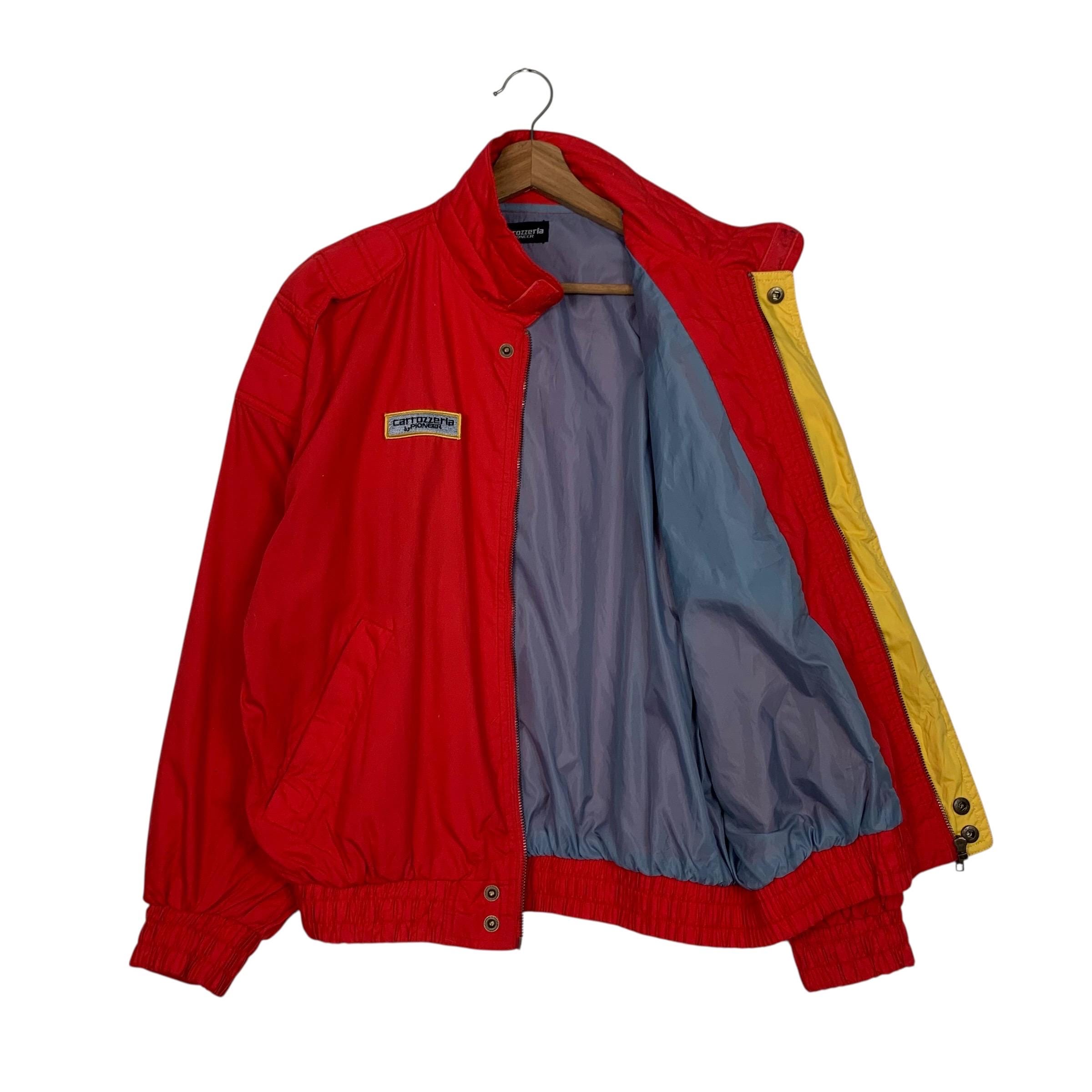 Vintage 90's CARROZZERIA PIONEER Big Logo Red Jacket Size M