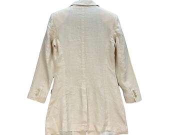 Vintage JIL SANDER Made in Germany Linen Coat Jacket Size 36 Raf