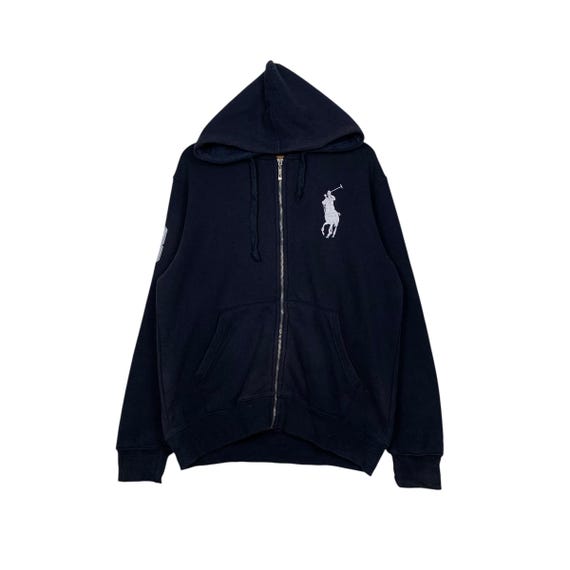 Vintage POLO RALPH LAUREN No 38 Embroidery Big Pony Logo Zipper
