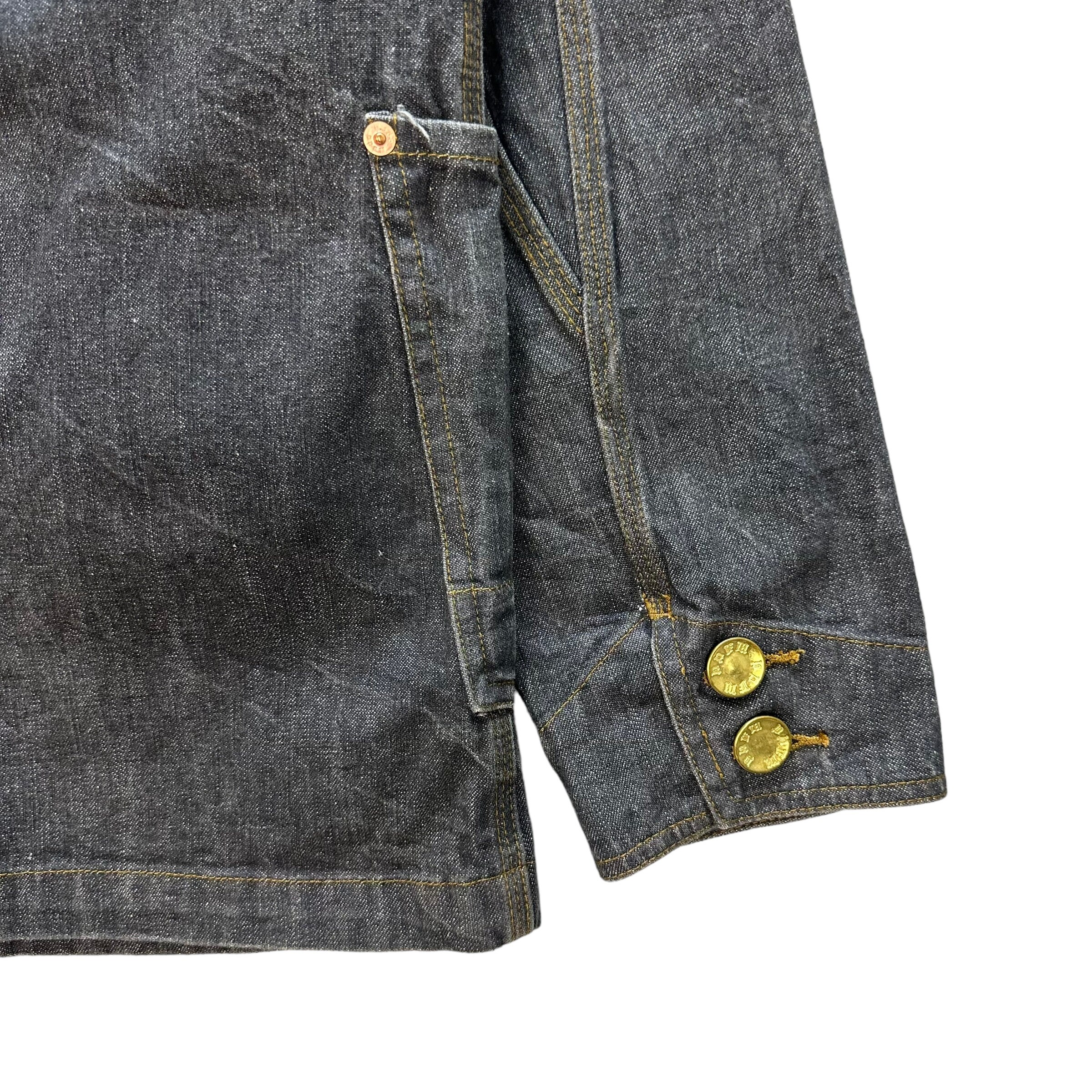 Vintage PPFM Three Pocket Denim Jacket Free Size / Worker Vintage PPFM Three Pocket Denim Jacket Free Size / Worker