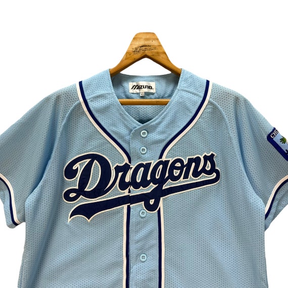 Vintage CHUNICHI DRAGON Spell Out Big Logo MIZUNO Jersey Size M-L