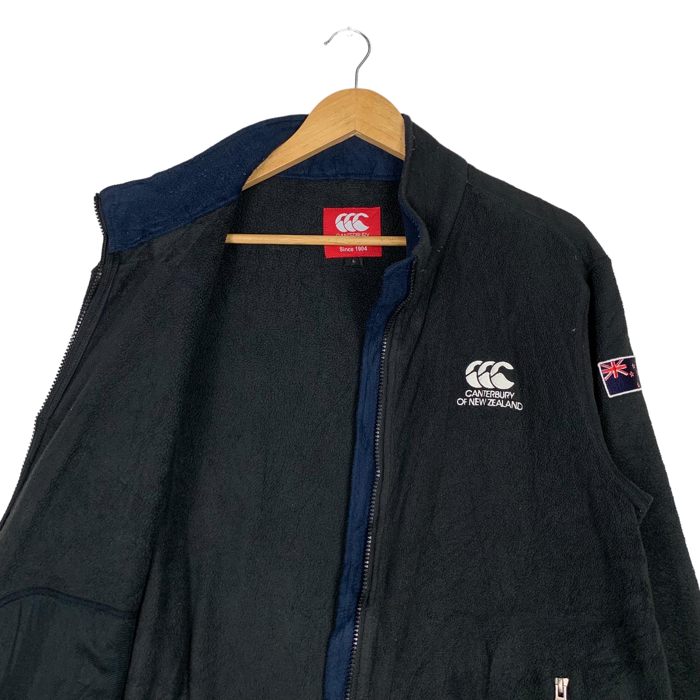 Canterbury Jacket XL ブラック Vintage Canterbury of New Zealand Embroidery Small Logo