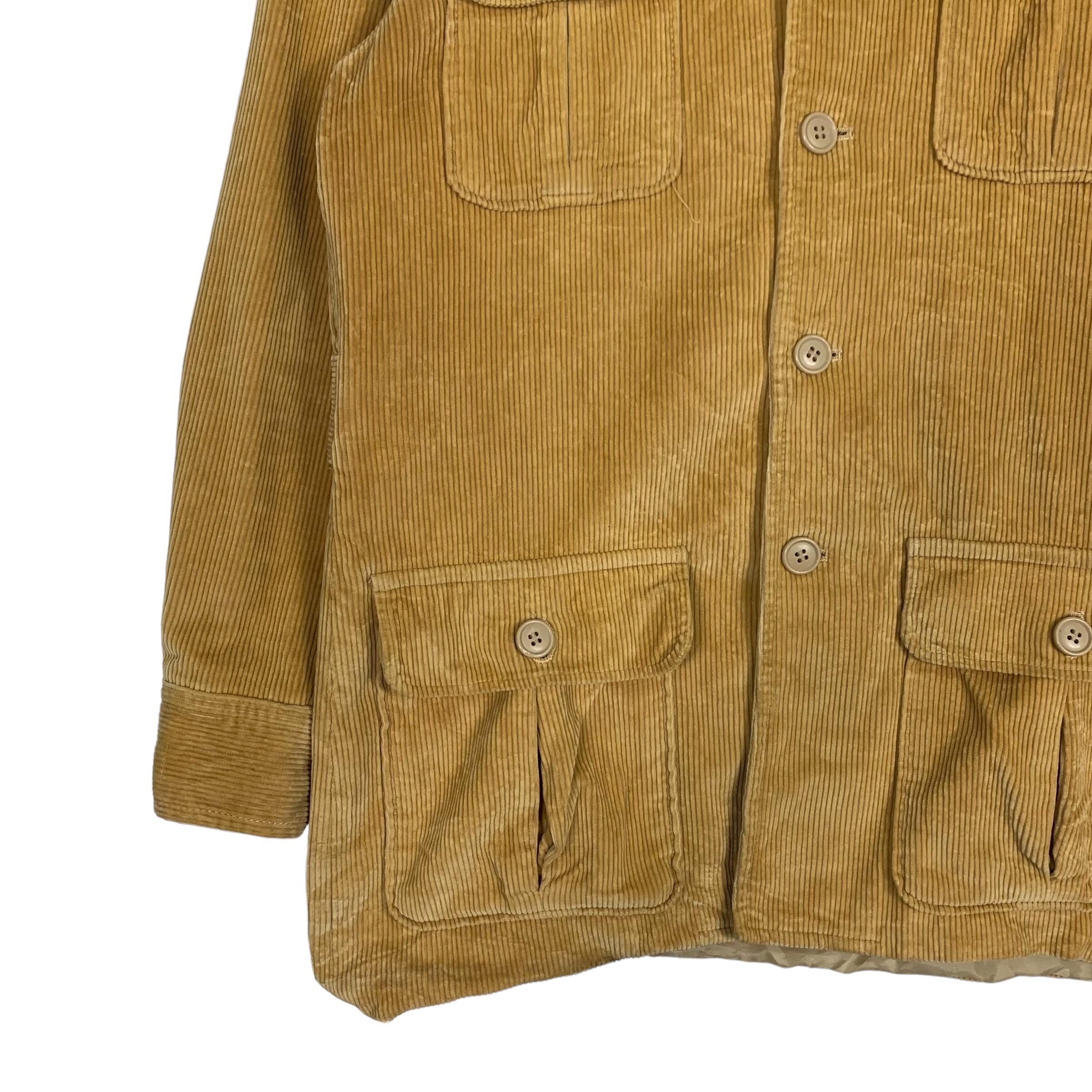 Vintage Japanese Brand SIMPLE LIFE Yellow Corduroy Chore