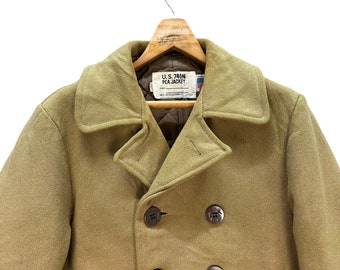Vintage SCHOTT NYC Made in USA U.S. 740N Pea Jacket Size 38