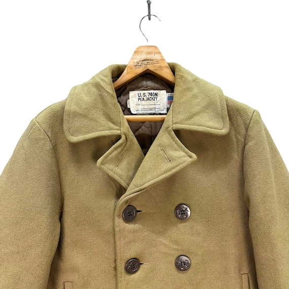 Classic 32 Oz. Melton Wool Navy Men Peacoat