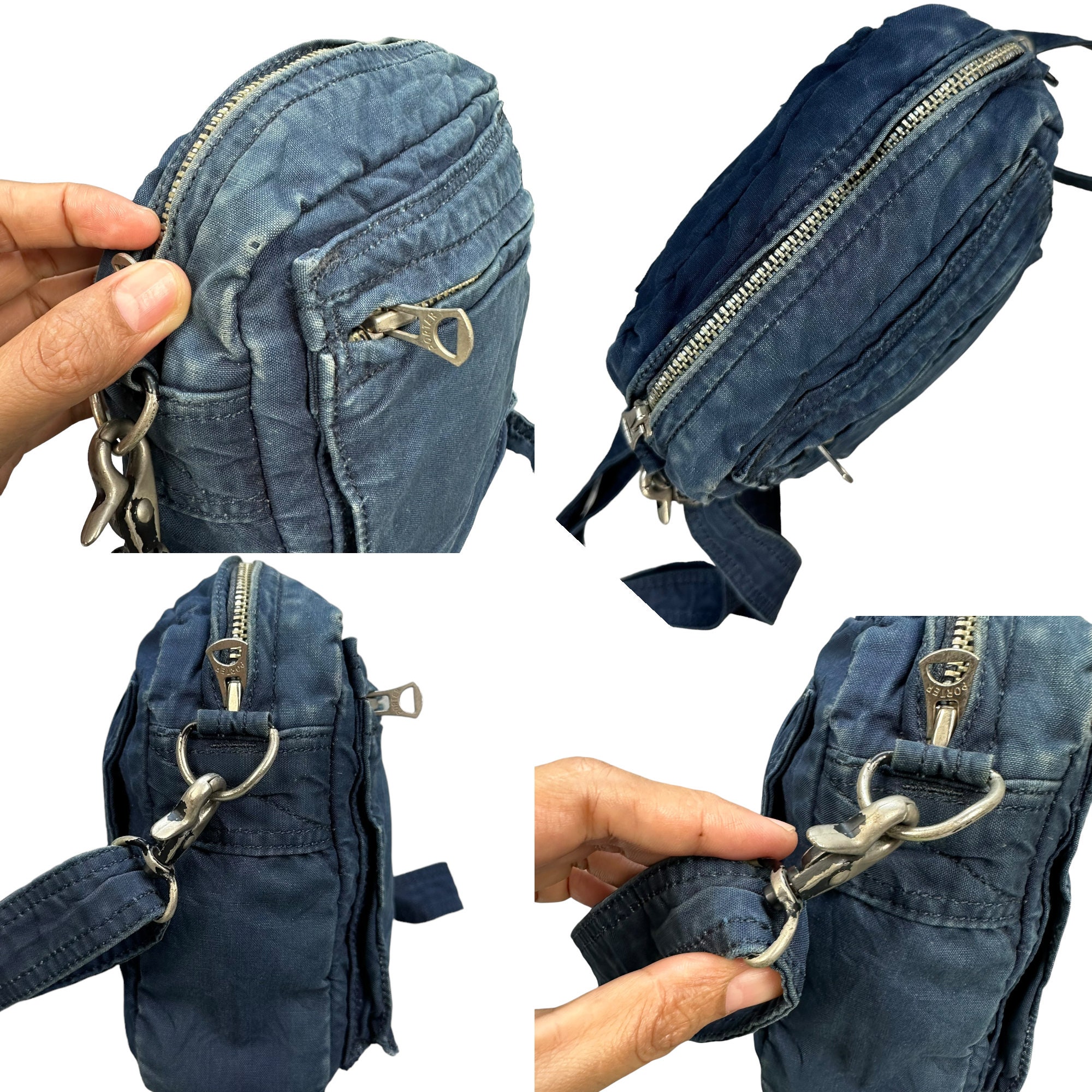 Vintage Porter Made in Japan Denim Mini Sling Bag Work