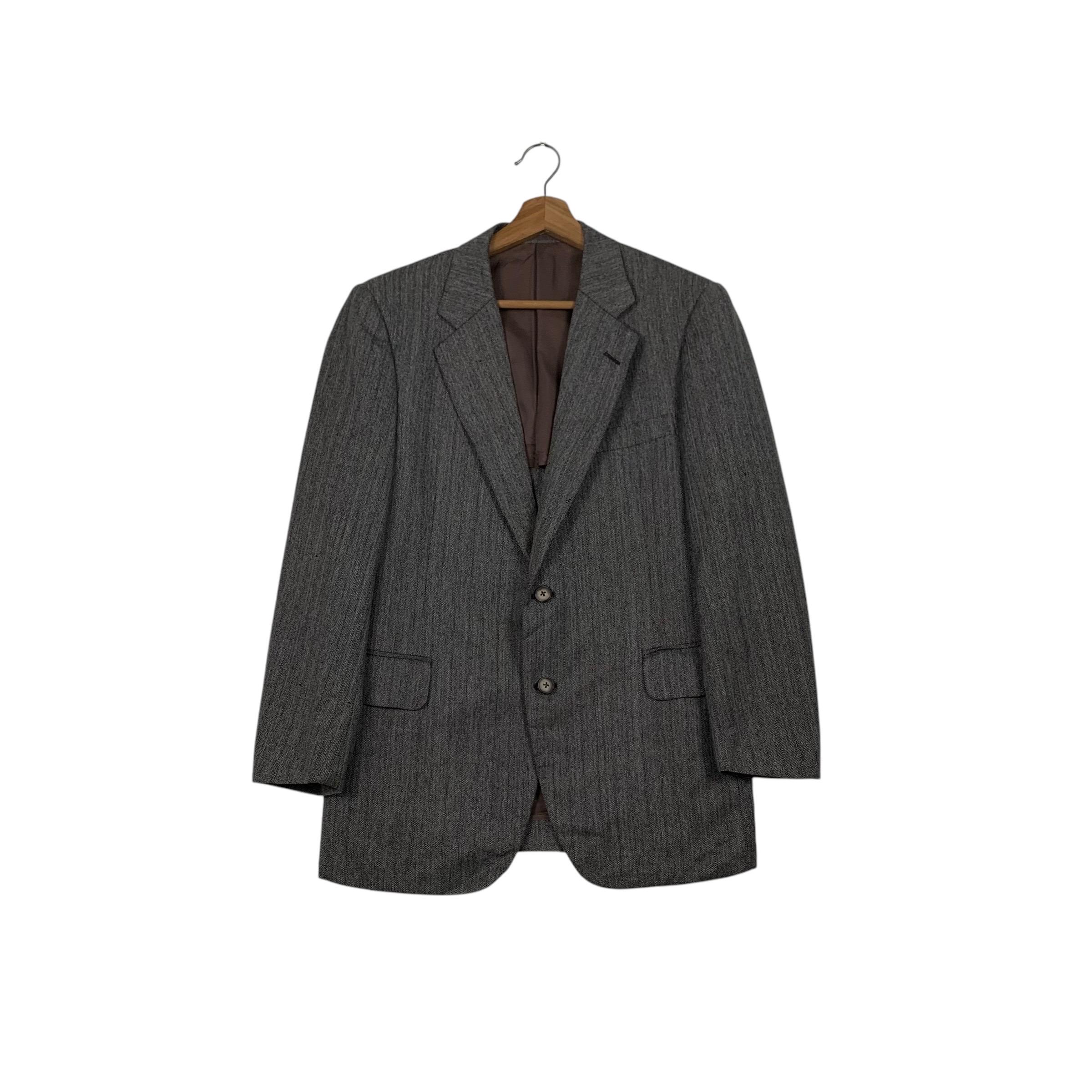 Vintage 90's BURBERRYS Wool Suit Jacket Blazers Size M Formal