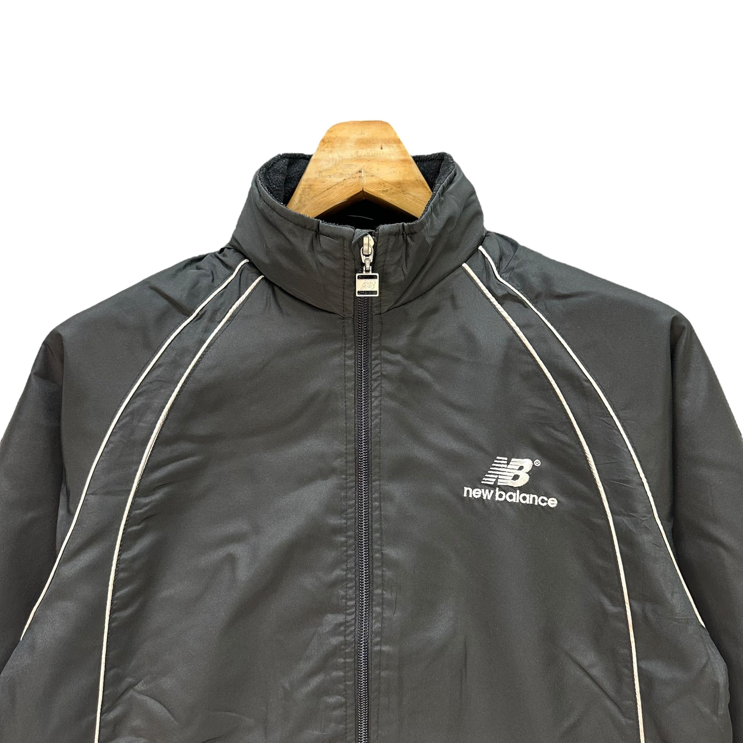 Vintage New Balance Big Logo Fleece Lined Light Jacket Size
