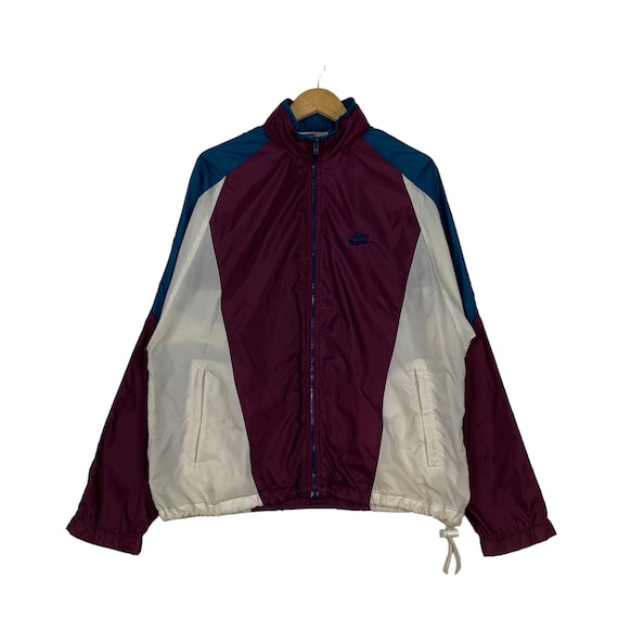 Vintage NIKE Embroidery Small Logo Colorblock Windbreaker Jacket