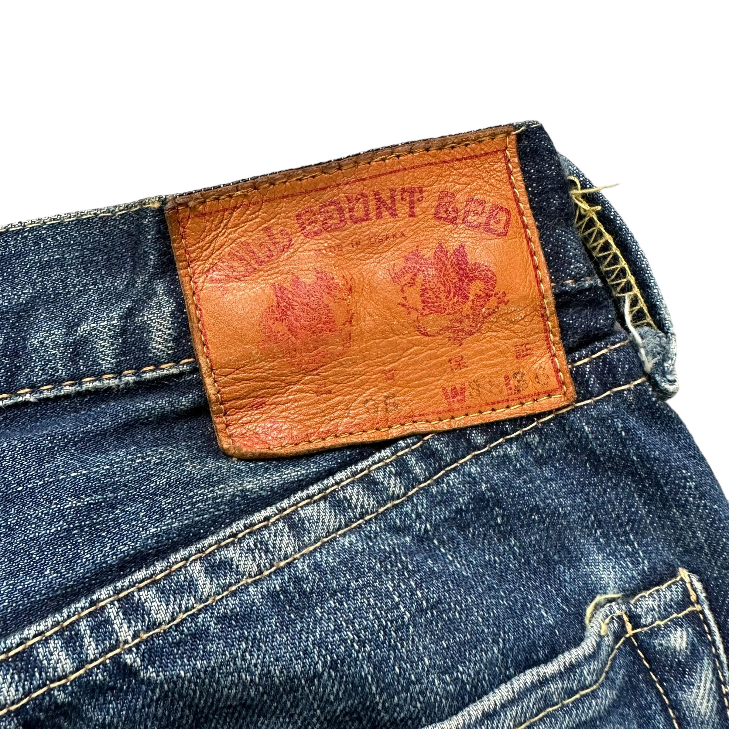 美品　FULL COUNT Made in Osaka Lot 0105 Back silhouette of wide denim Lot. 0105 / Wide Denim