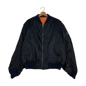 Vintage Corinth MFG USA Black Bomber Jacket Size L MA-1 Flight Bomber Jacket #0902-C40