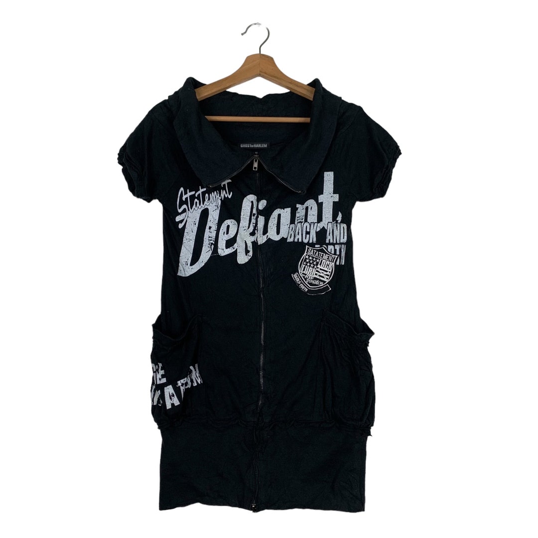 Buy Vintage GHOST OF HARLEM Gotic Fashion Short Sleeve Sweater  