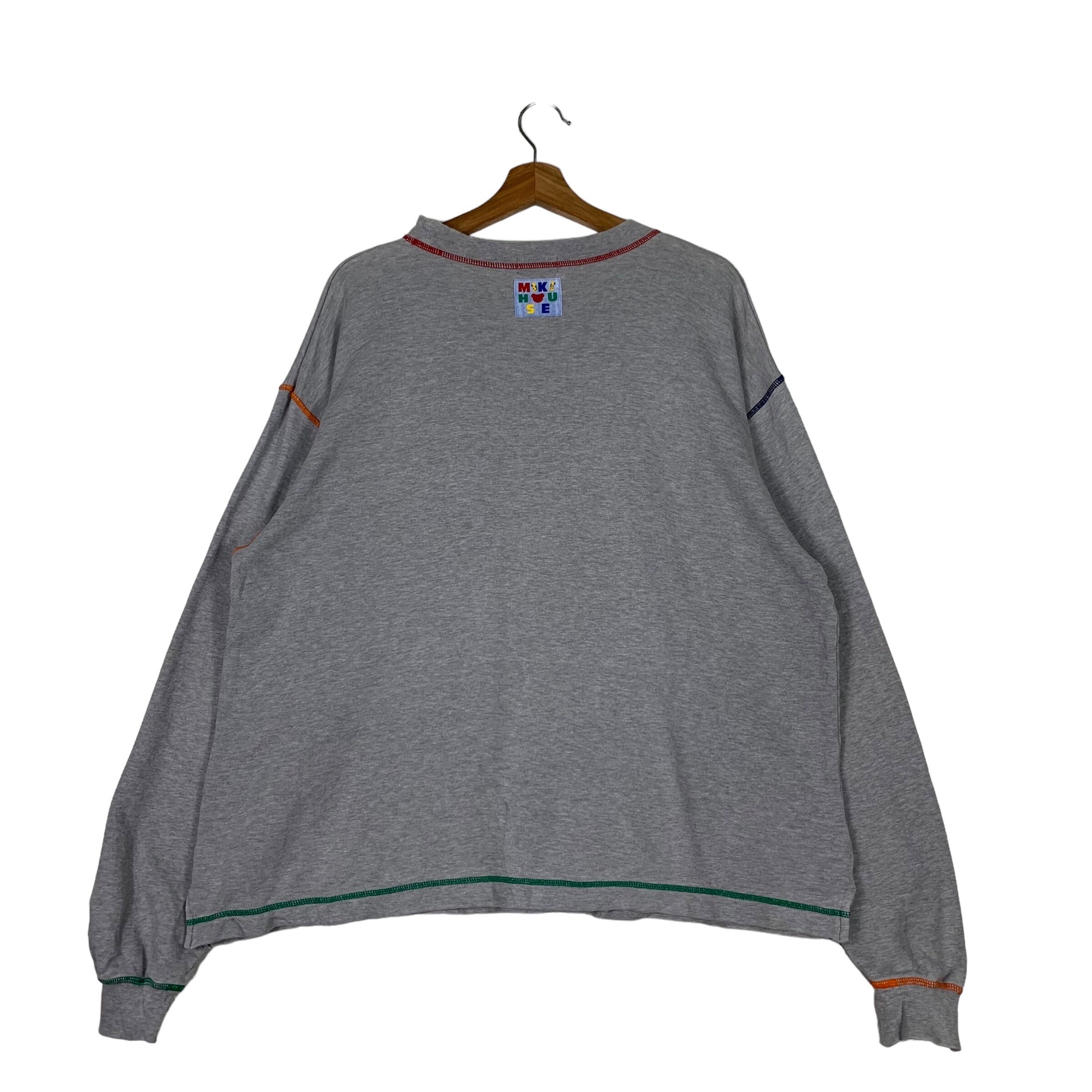 Buy Vintage 90's MIKIHOUSE Big Logo Pullover Sweater Sweatshirts