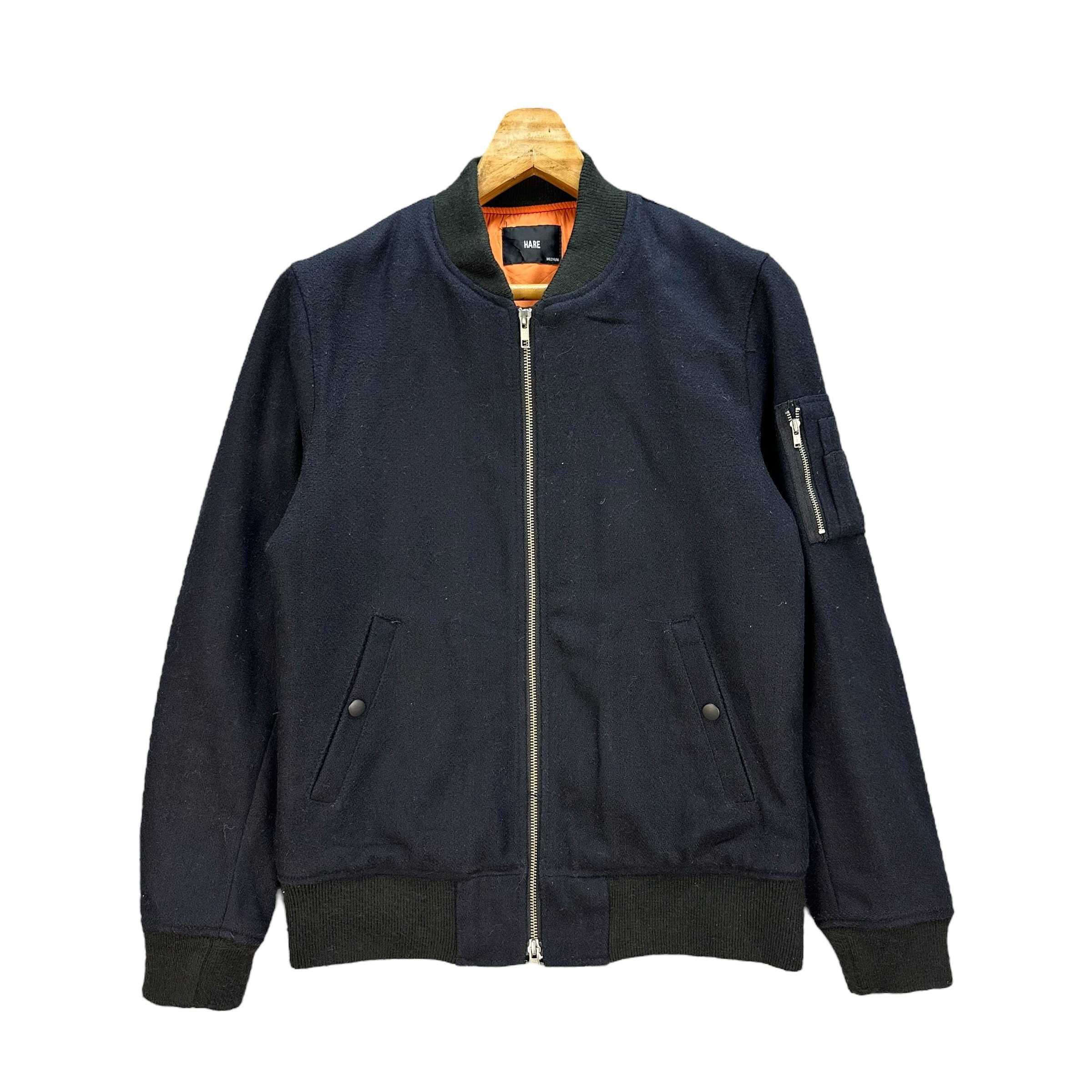 ミ*ネ様 80s short herringbone wool bomber j ミ*ネ様 80s short herringbone wool bomber j