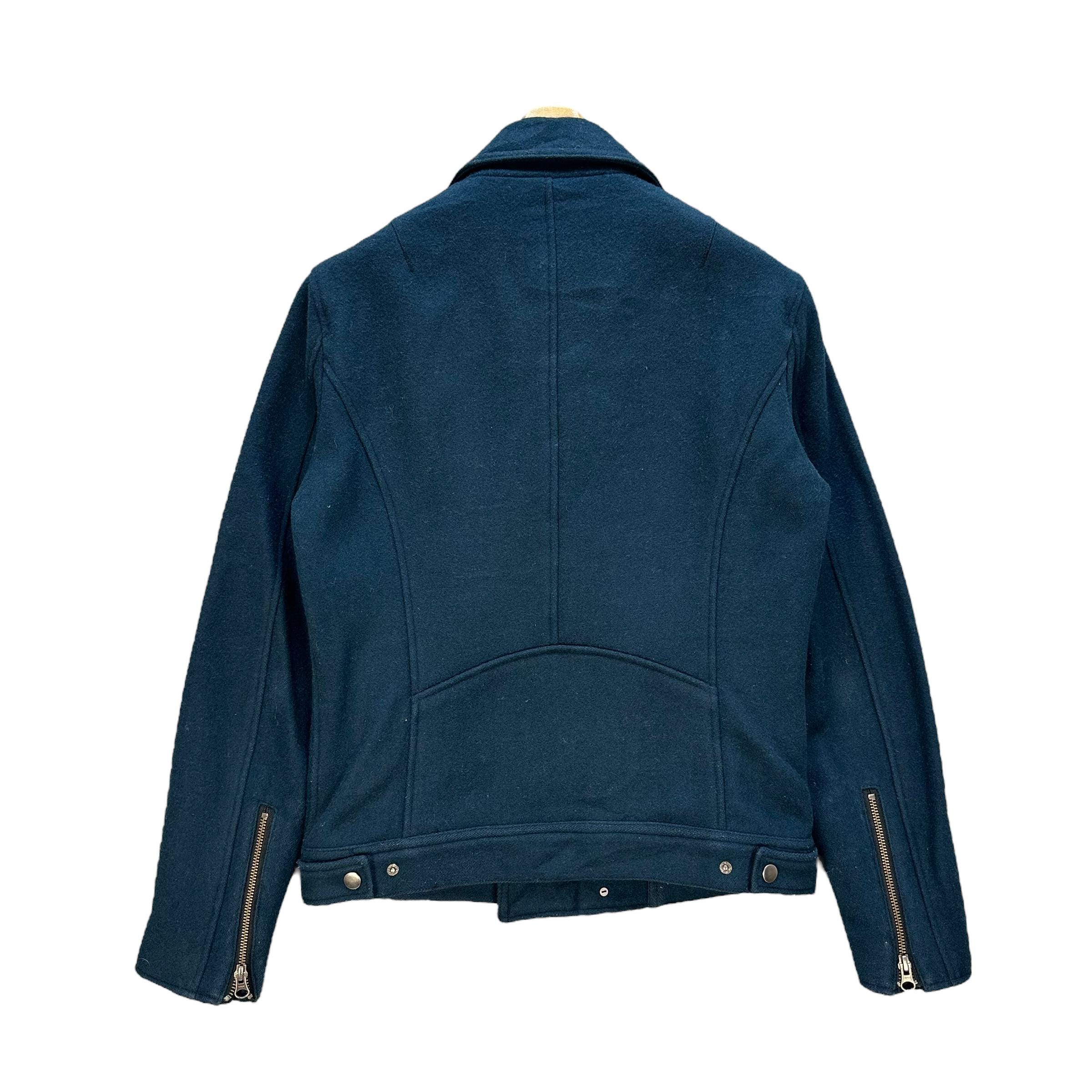 R　CRANK Studded Wool Short Coat_Navy MUSINSA | CRANK Studded Wool Short Coat_Navy