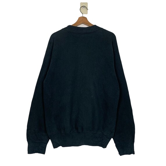 Vintage 90's CHESWICK Half Zip Plain Sweatshirt Size L Sugar Cane