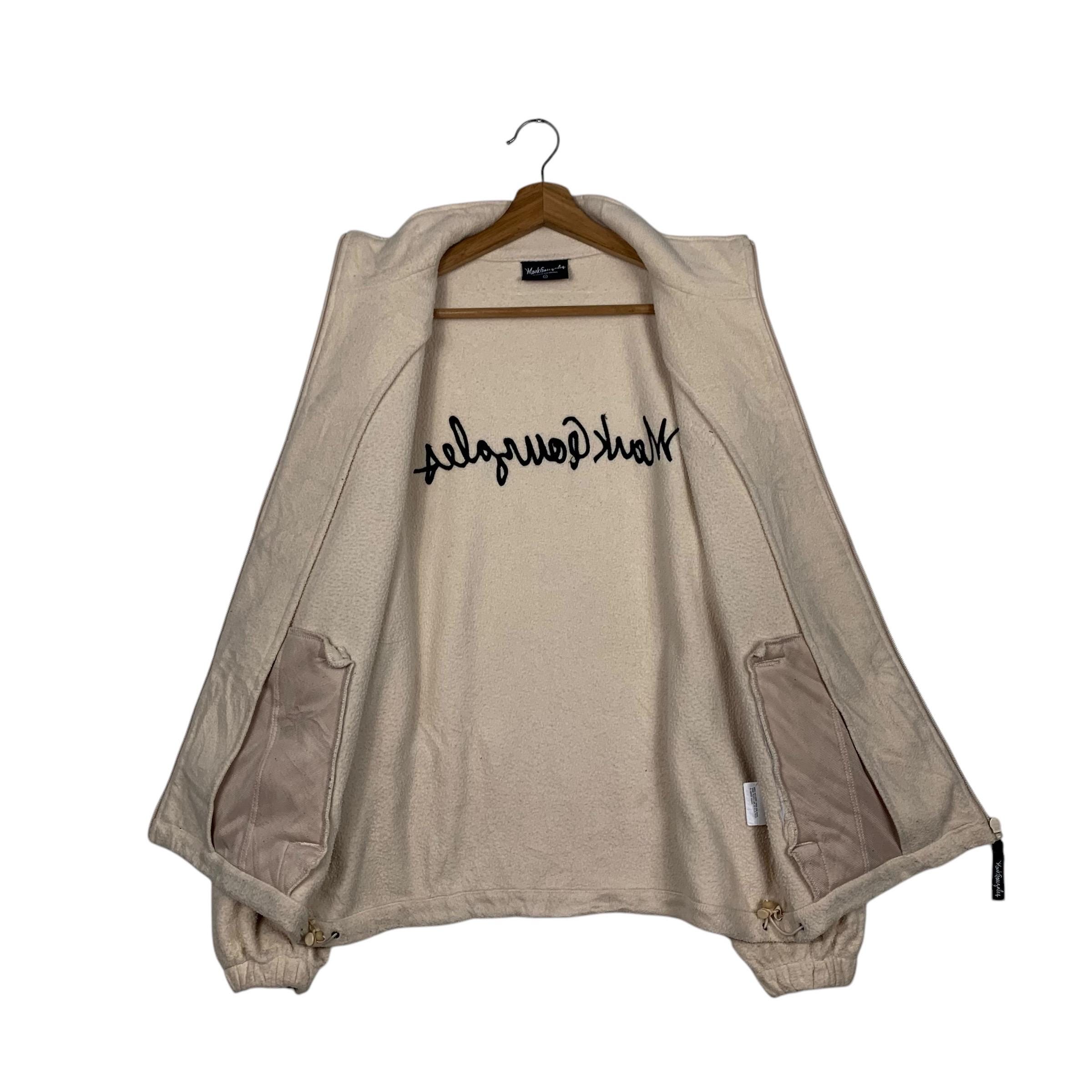 MARK GONZALES Embroidery Big Logo on Back Zipper Fleece