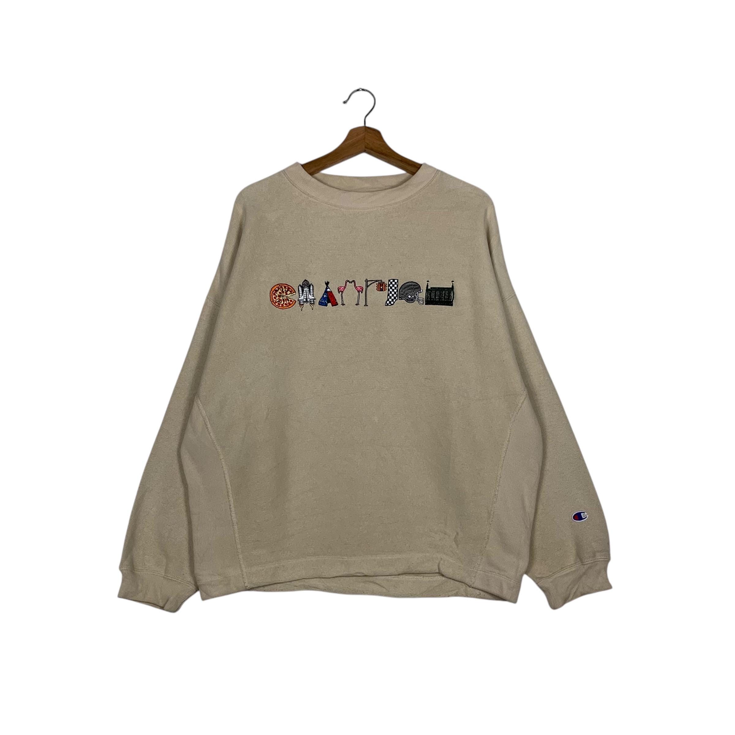 00sChampion ORIGINAL REVERSEWEAVE スウェット Champion Men's Reverse Weave Sweatshirt, black w/old english
