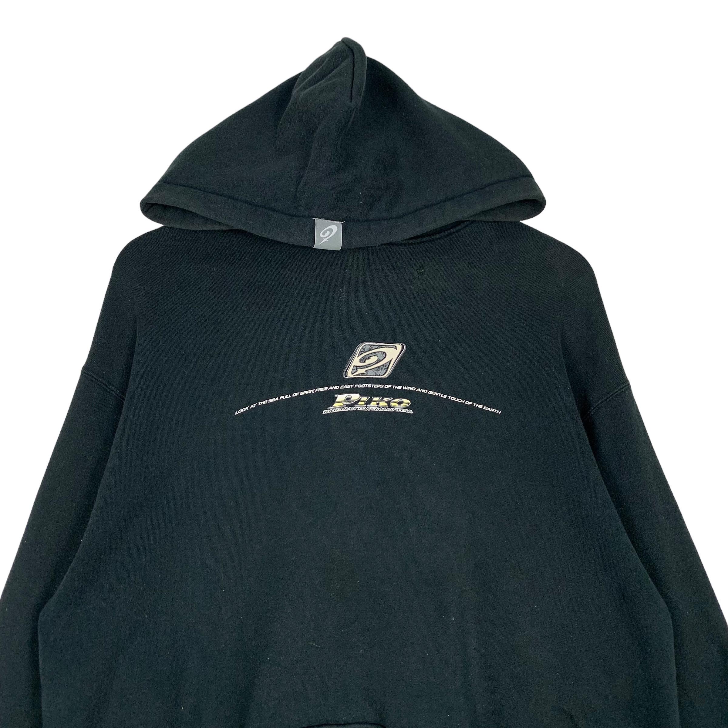 Vintage PIKO Hawaiian Longboard Wear Big Logo Pullover Hoodies