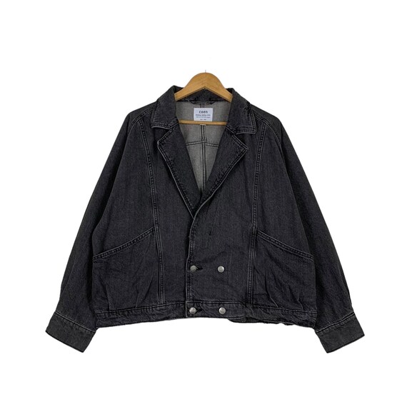 Vintage Japanese Brand COEN Usa Cotton Double Breasted Denim Vintage Japanese Brand COEN Usa Cotton Double Breasted Denim