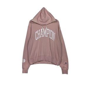 CHAMPION X COEN Big Logo Pullover Pink Hoodies Sweatshirts Women&#39;s Size L #1782-C79
