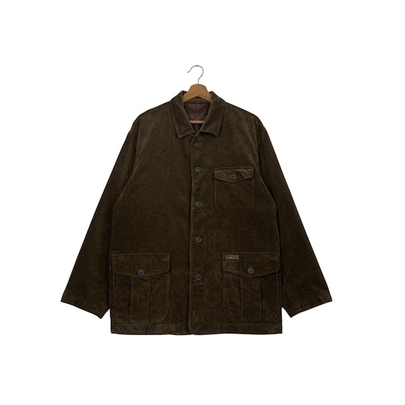 Vintage 90's CROCODILE Three Pocket Casual Corduroy Jacket Size L