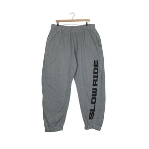 Vintage SLOWRIDE Pro Big Logo Szare Spodnie Dresowe Męskie Rozmiar 2XL Joggery Spodnie #1506-C68