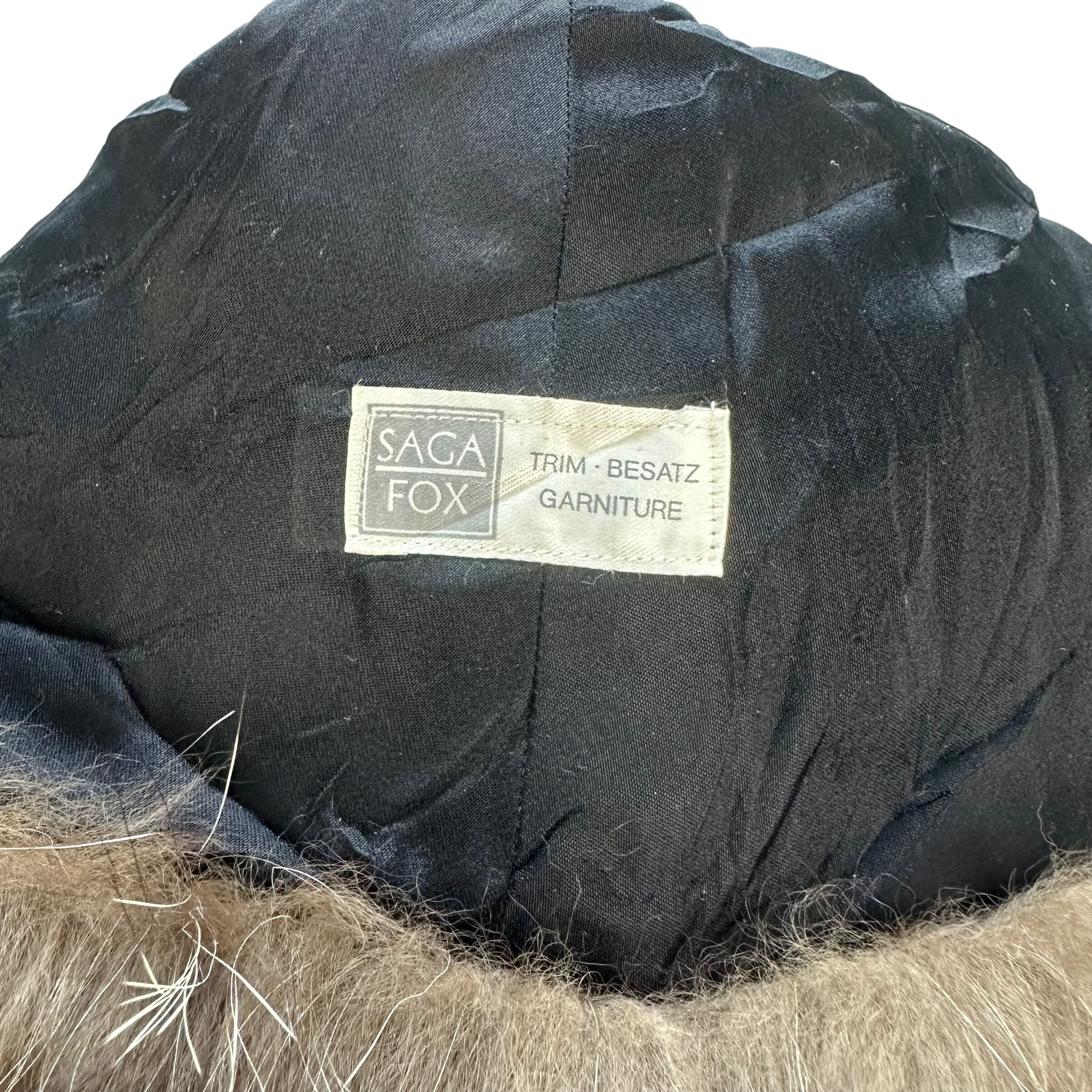 Vintage SAGA FOX Fur Trim Besatz Garniture Shawl Muffler