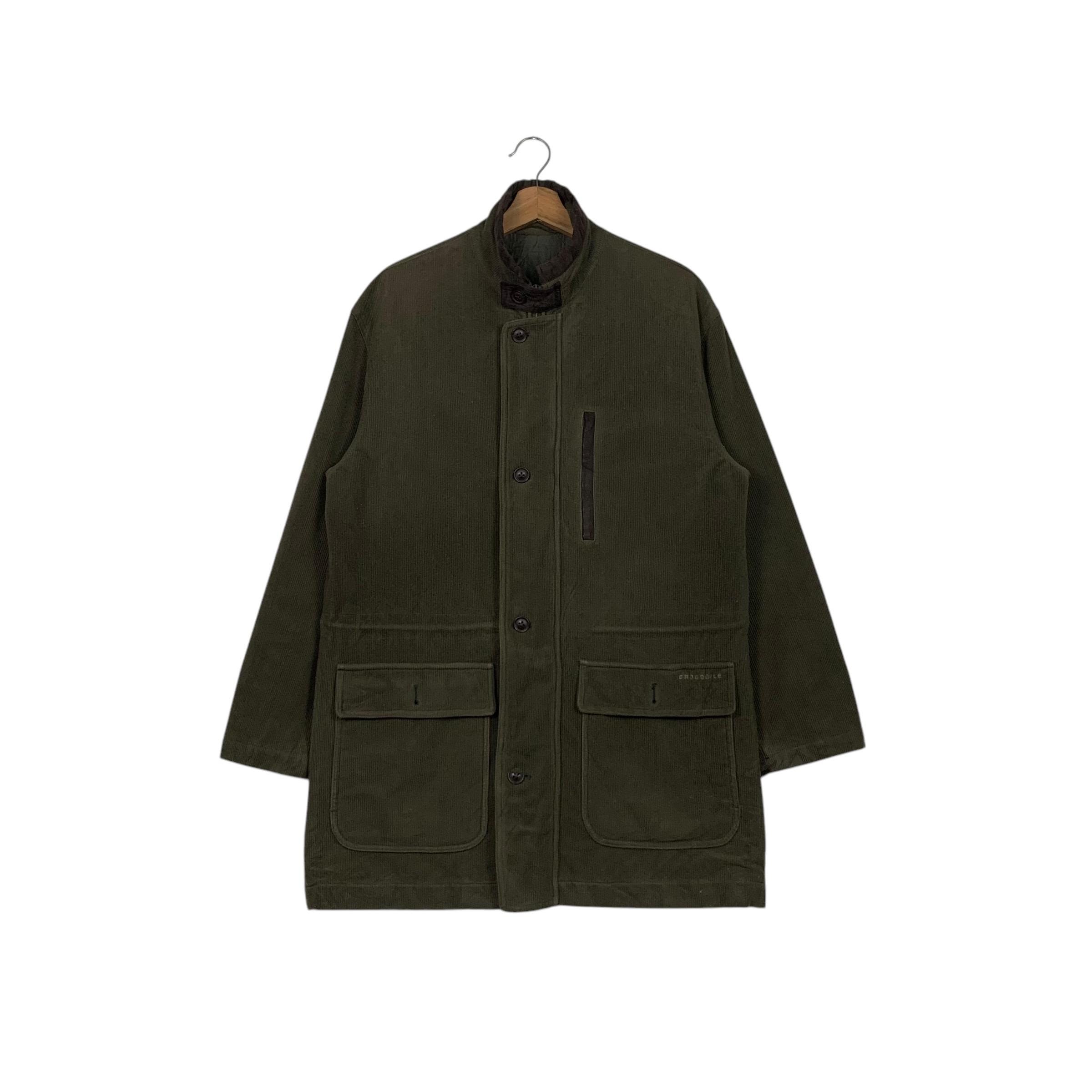 ジャケット・アウター PERIOD FEATURES Hand Clipping Jacket Vintage 90's CROCODILE Button Zipper Casual Jacket Size M Japanese